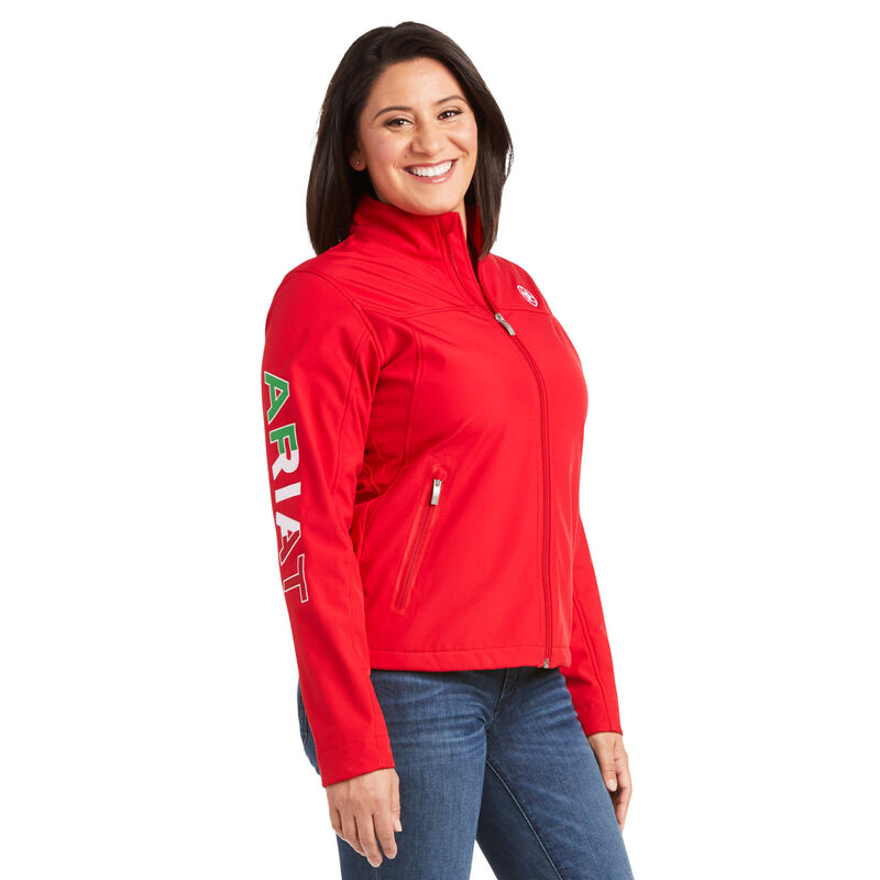 Chaqueta Ariat Classic Team Softshell Mexico Rojas Mujer - Chile 231-MRTLGK